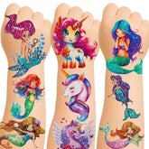 Tatuaje glitter CICI&JIAJIA Sirena para fiestas infantiles y creatividad segura