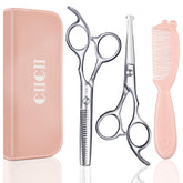 CIICII Kids cutting scissors round-tip for safe, gentle home haircuts.