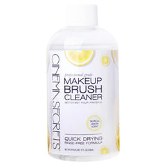 Cinema Secrets Original Brush Cleaner lemon bottle pour demonstrates fast-drying action.