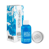 Cinema Secrets Pro Brush Cleaner bottle with aluminum tin for quick-dry cleaning.