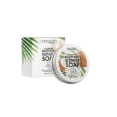 Cinema Secrets vegan brush cleaner soap packaging highlights premium quality and eco friendly branding