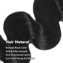 Ciracevi 22-inch body wave bundle with natural black shade