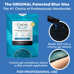Cirepil Blue formula gentle on sensitive skin for bikini and underarms