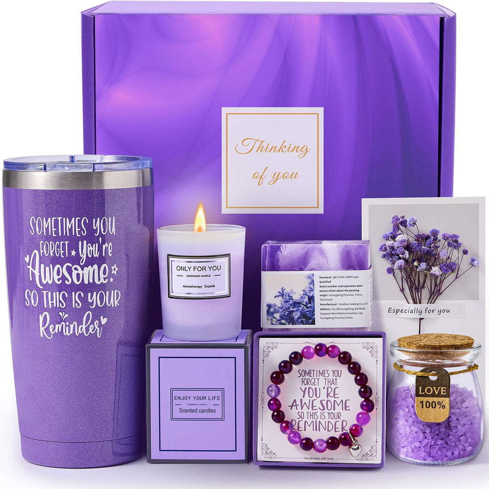 CITTA cesta spa lavanda para mujer, regalo elegante para ella