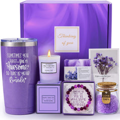 CITTA cesta spa lavanda para mujer, regalo elegante para ella