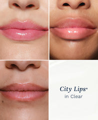 City Lips hyaluronic spheres deliver lasting moisture and plump-looking lips.