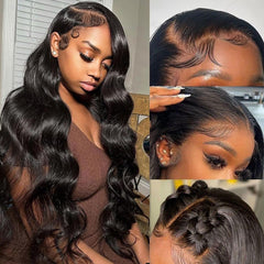 CITY GIRL 30 inch body wave wig with lace front for natural look