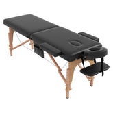Civama massage table front view shows portable design for on-site sessions.