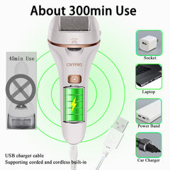 CIVYPRO 13-in-1 pedicure kit with replaceable rollers for customized foot care