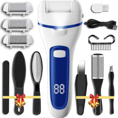 CIVYPRO callus remover with electric foot file roller heads for smoother heels.