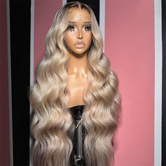 CIYOO pre-plucked natural hairline ash blonde wig for a seamless look