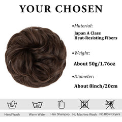 CJL HAIR adjustable fit bun and ponytail for secure wear.