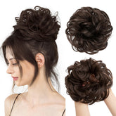 CJL HAIR large messy bun hair piece adds volume for an instant updo