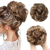 CJL HAIR large messy bun close-up for a quick, stylish daily updo.