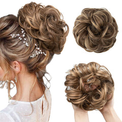 CJL HAIR large messy bun close-up for a quick, stylish daily updo.