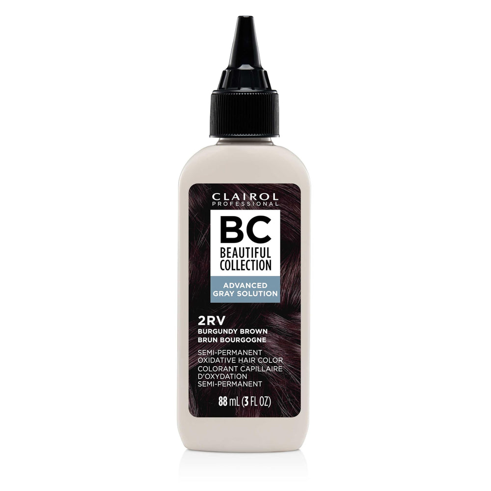 Clairol Beautiful Collection Gray Solution bottle for easy gray coverage and moisturized color.
