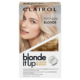 Clairol Blonde It Up lightener bottle pour demonstrates easy application for up to 5 levels lighter.