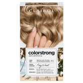 Clairol ColorStrong bonding primer with AHA prepares hair for color.