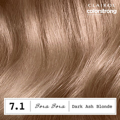 Clairol ColorStrong bonding treatment with AHA seals color and reinforces hair