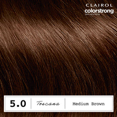 Clairol ColorStrong bonding treatment with AHA seals color and strengthens.