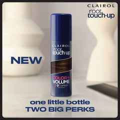 Clairol instant gray root coverage and volume look
