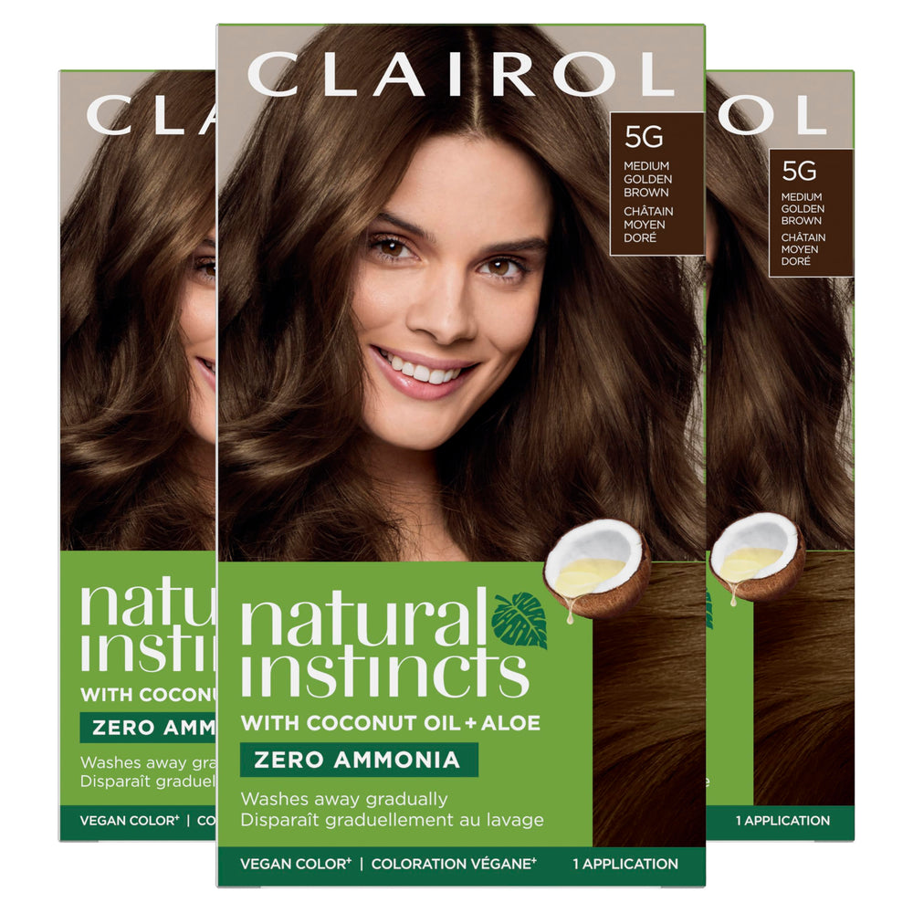 Clairol Natural Instincts 5G box and kit packaging showing the shade and contents.
