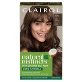 Clairol Natural Instincts 6A light cool brown color cream for even, fade-friendly color
