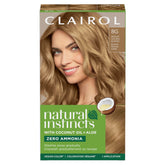 Clairol Natural Instincts 8G color cream bottle for warm natural blonde shade.