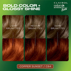 Clairol Natural Instincts Moisture Shine Mask adds gloss and locks color.