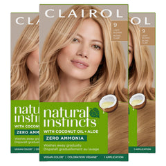 Clairol Natural Instincts dye kit for 9 light blonde shade