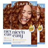 Clairol Nice'n Easy 6R box showing shade options and natural color cues.