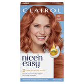 Clairol Nice'n Easy 7R Lightest Auburn box front shows natural shade.