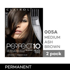 Clairol Nice'n Easy Perfect 10 activator in the kit for seamless color development at home.