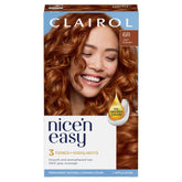 Clairol Nice'n Easy 6R bottle pour for even color application