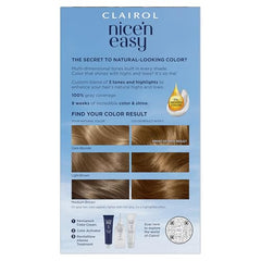 Clairol Nice'n Easy dye tube close-up for even color uptake.