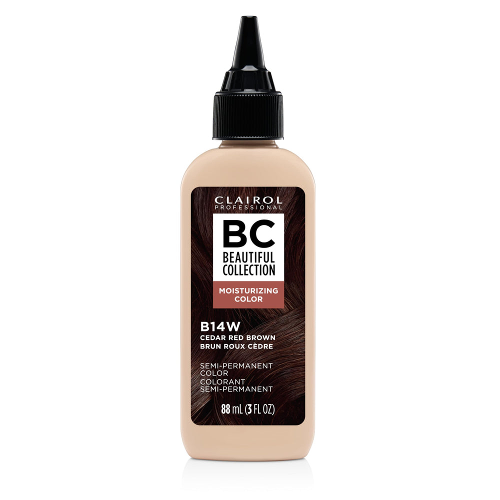 Clairol Professional Beautiful Collection Cedar Red Brown bottle for natural-looking color at home