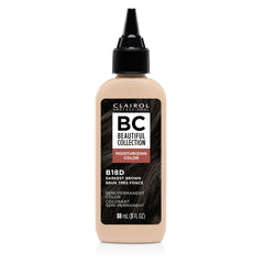 Clairol Professional Beautiful Collection 18D bottle showcasing darkest brown shade and natural glow.