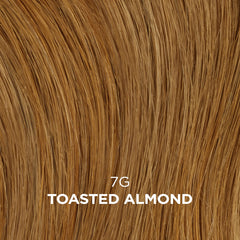 Toasted almond shade swatches demonstrating gray blending with Clairol Professional Beautiful Collection.