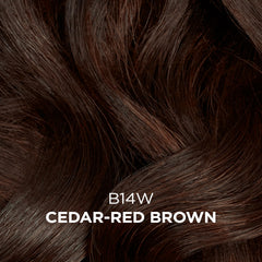 Clairol Professional Beautiful Collection Cedar Red Brown swatch shows natural result