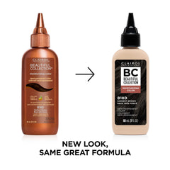 Clairol Professional Beautiful Collection color swatch demonstrates natural-looking finish and shine.