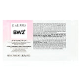 Clairol Professional BW2+ bottle closeup highlighting a clean, dust-free lightening formula for quick lifts