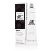 Clairol Professional Creme Permanente bottle in 3nn Med Neutral Brown for even color results.