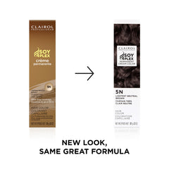 Clairol Professional Creme Permanente 5N color swirl demonstrates even tint distribution for consistent results