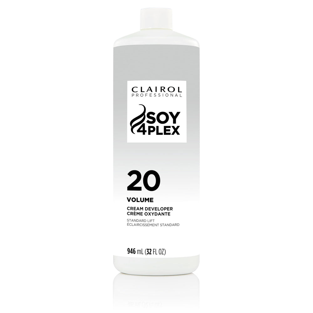 Clairol Professional Creme Permanente 20-volume bottle ready for bowl-and-brush mixing