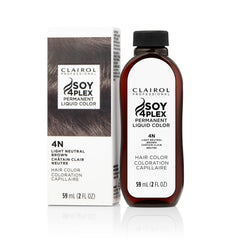Clairol Professional Liquicolor 4N bottle showing conditioning-rich color.