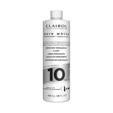 Clairol Professional Pure White 10 Volume Creme Developer bottle for smooth mixing