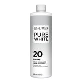 Clairol Professional Pure White 20 Volume Creme Developer bottle for consistent bowl-and-brush mixing