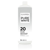 Clairol Professional Pure White Creme Developer bottle for reliable bowl-and-brush mixing and even lift preparation