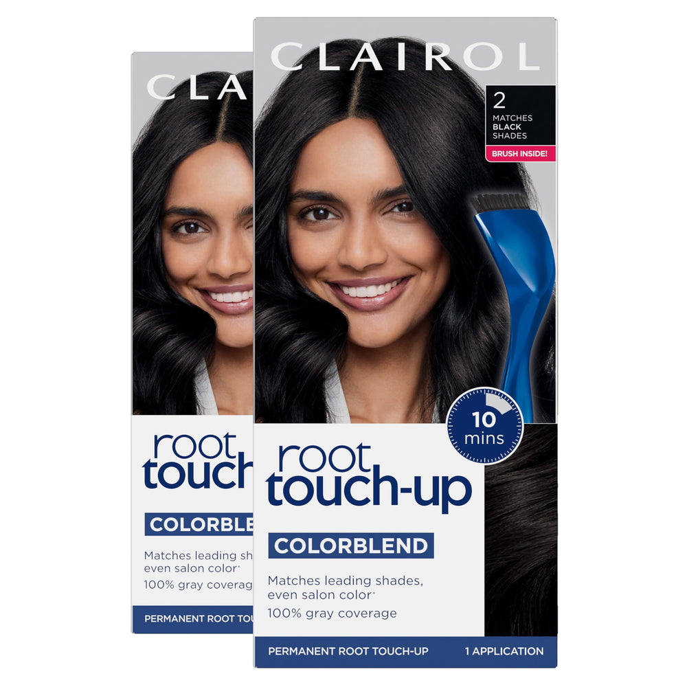 Clairol Root Touch-Up kit with brush and bowl for easy at-home use