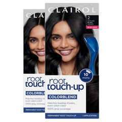 Clairol Root Touch-Up kit with brush and bowl for easy at-home use